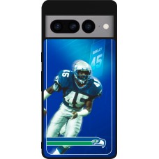 Coque Google Pixel 7 Pro - Silicone rigide noir Super Bowl 26 Seattle 1