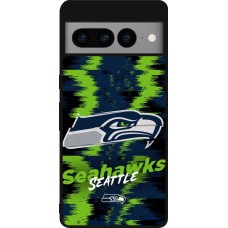 Coque Google Pixel 7 Pro - Silicone rigide noir Super Bowl 26 Seattle 2