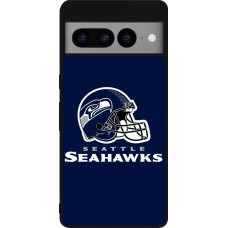Coque Google Pixel 7 Pro - Silicone rigide noir Super Bowl 26 Seattle 3