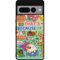 Google Pixel 7 Pro Case Hülle - Silikon schwarz Thats beacause of