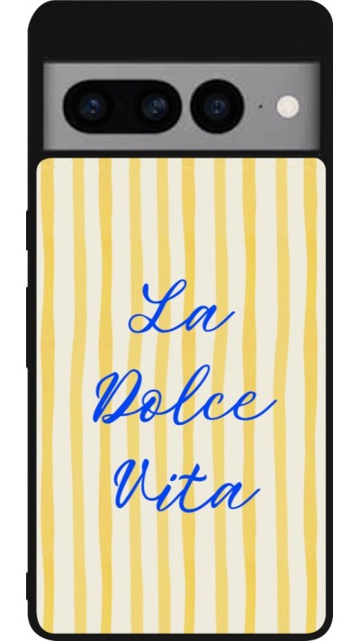 Coque Google Pixel 7 Pro - Silicone rigide noir The good life 2026