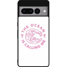 Google Pixel 7 Pro Case Hülle - Silikon schwarz The Ocean is calling me
