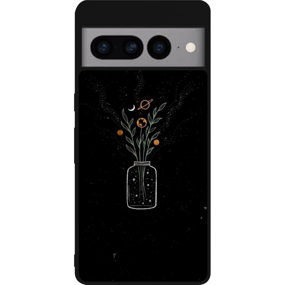 Google Pixel 7 Pro Case Hülle - Silikon schwarz Vase black