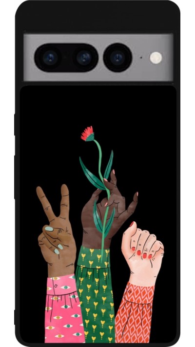 Coque Google Pixel 7 Pro - Silicone rigide noir Womens day 2026 2