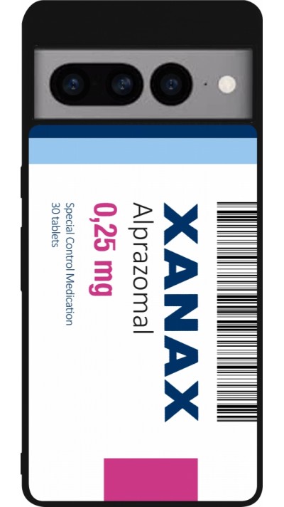 Google Pixel 7 Pro Case Hülle - Silikon schwarz Xanax Alprazolam 2025