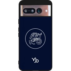 Google Pixel 8 Case Hülle - Silikon schwarz Astrologie Steinbock