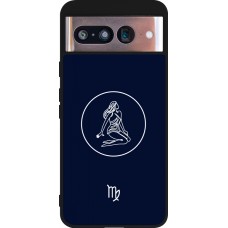 Google Pixel 8 Case Hülle - Silikon schwarz Astrologie Jungfrau