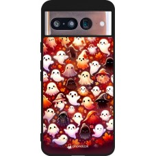 Google Pixel 8 Case Hülle - Silikon schwarz Gespenster Herbst niedlich