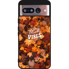 Coque Google Pixel 8 - Silicone rigide noir Autumn 25 Autumn vibes