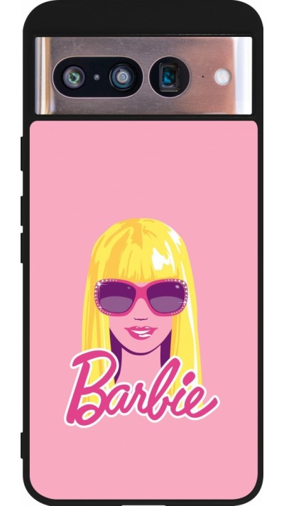 Google Pixel 8 Case Hülle - Silikon schwarz Barbie Head