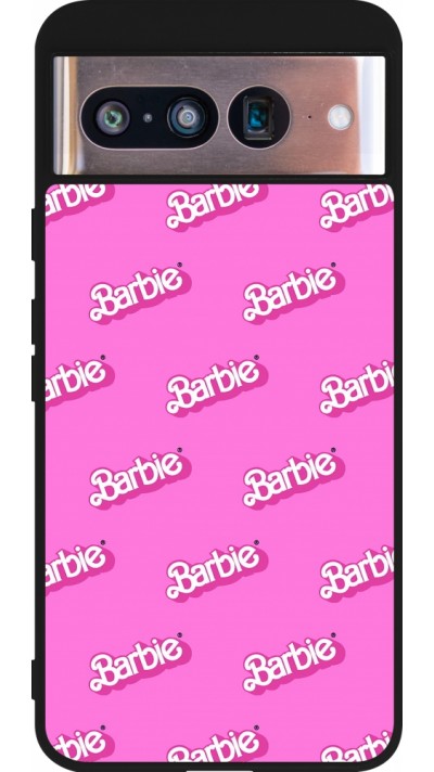Google Pixel 8 Case Hülle - Silikon schwarz Barbie Pattern