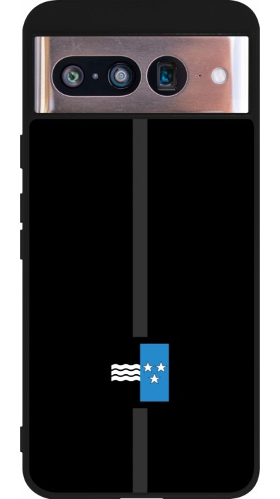 Coque Google Pixel 8 - Silicone rigide noir Canton AG noir