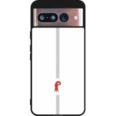 Coque Google Pixel 8 - Silicone rigide noir Canton BL blanc