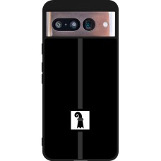 Google Pixel 8 Case Hülle - Silikon schwarz Kanton BS schwarz