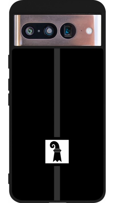 Google Pixel 8 Case Hülle - Silikon schwarz Kanton BS schwarz