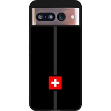 Google Pixel 8 Case Hülle - Silikon schwarz Kanton CH schwarz