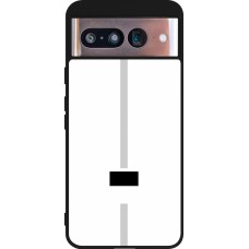 Google Pixel 8 Case Hülle - Silikon schwarz Kanton FR weiss