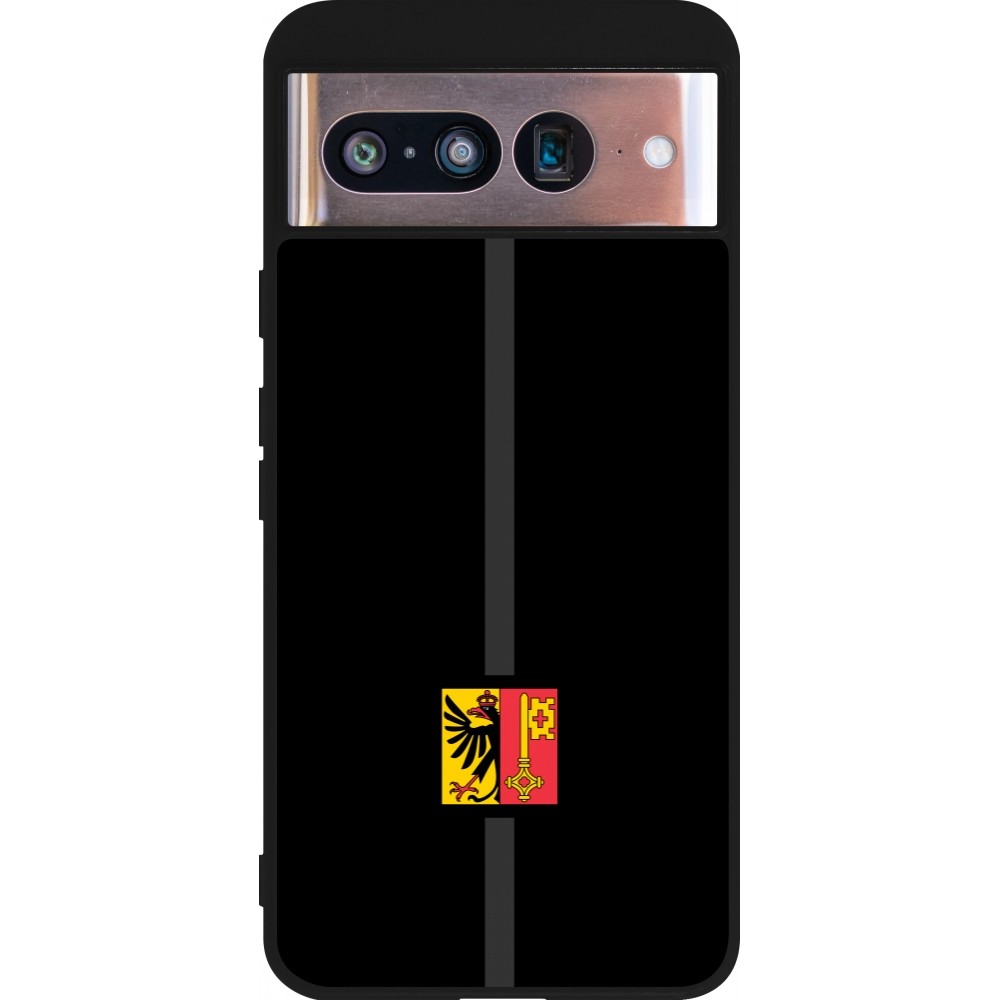 Coque Google Pixel 8 - Silicone rigide noir Canton GE noir
