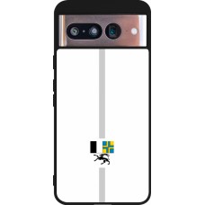 Google Pixel 8 Case Hülle - Silikon schwarz Kanton GR weiss