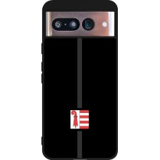 Google Pixel 8 Case Hülle - Silikon schwarz Kanton JU schwarz
