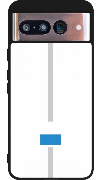 Google Pixel 8 Case Hülle - Silikon schwarz Kanton LU weiss