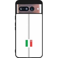 Coque Google Pixel 8 - Silicone rigide noir Canton NE blanc