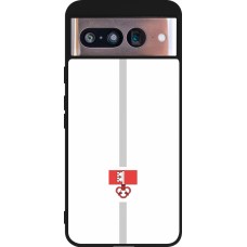 Coque Google Pixel 8 - Silicone rigide noir Canton OW blanc