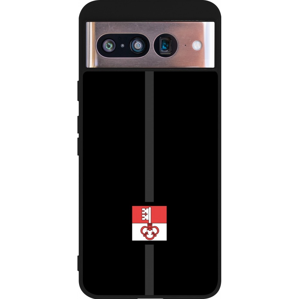 Coque Google Pixel 8 - Silicone rigide noir Canton OW noir