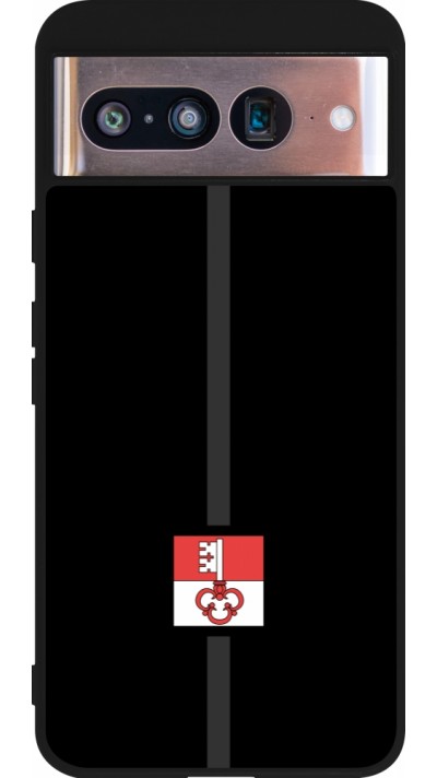 Google Pixel 8 Case Hülle - Silikon schwarz Kanton OW schwarz