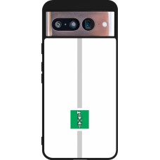 Google Pixel 8 Case Hülle - Silikon schwarz Kanton SG weiss