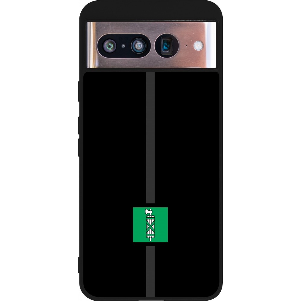 Google Pixel 8 Case Hülle - Silikon schwarz Kanton SG schwarz