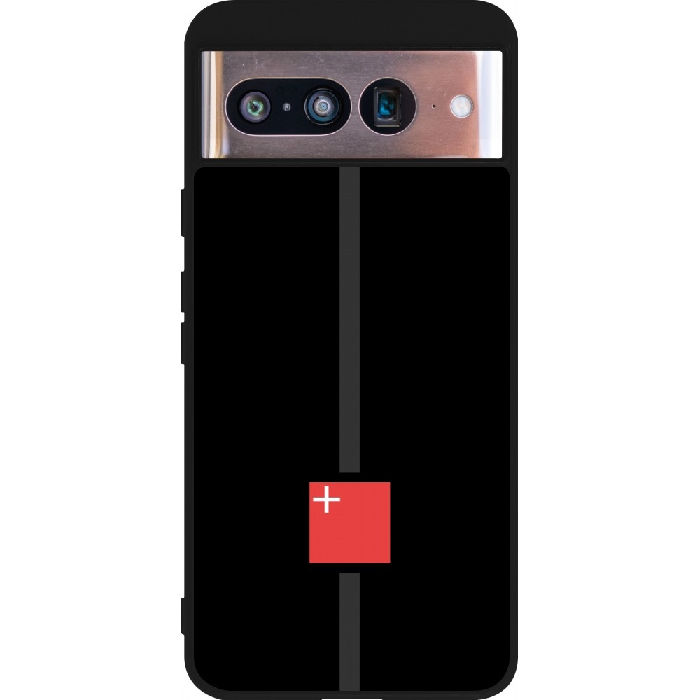 Coque Google Pixel 8 - Silicone rigide noir Canton SZ noir