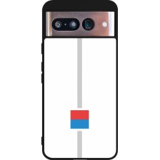 Coque Google Pixel 8 - Silicone rigide noir Canton TI blanc