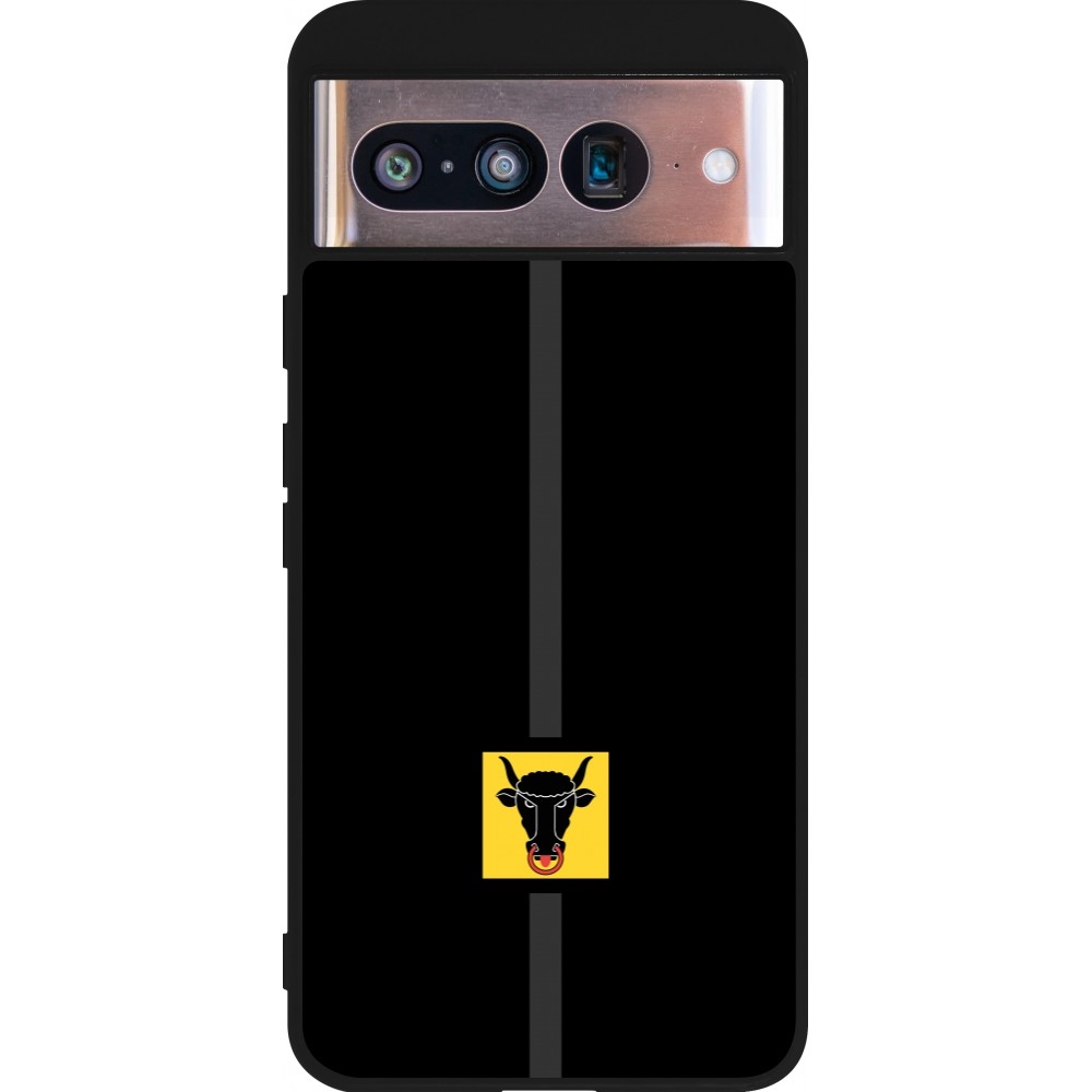 Coque Google Pixel 8 - Silicone rigide noir Canton UR noir