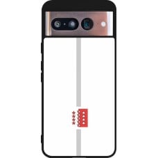 Coque Google Pixel 8 - Silicone rigide noir Canton VS blanc