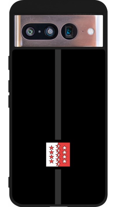 Google Pixel 8 Case Hülle - Silikon schwarz Kanton VS schwarz