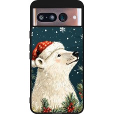 Google Pixel 8 Case Hülle - Silikon schwarz Christmas 25 Bear