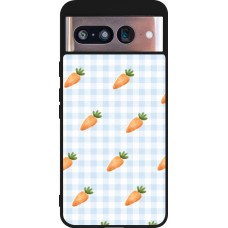 Google Pixel 8 Case Hülle - Silikon schwarz Easter 2026 Pattern carrots