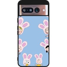 Coque Google Pixel 8 - Silicone rigide noir Easter 2026 Snoopy
