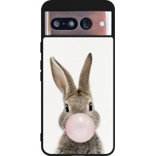 Coque Google Pixel 8 - Silicone rigide noir Easter 2023 bubble gum bunny