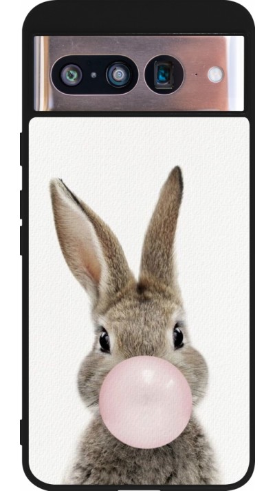 Google Pixel 8 Case Hülle - Silikon schwarz Easter 2023 bubble gum bunny