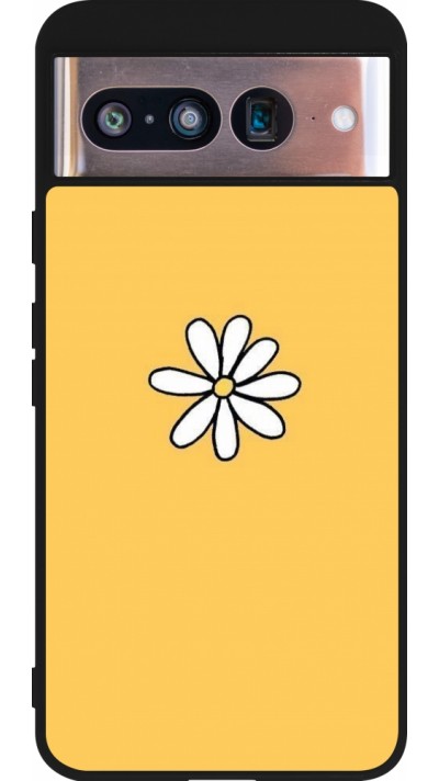 Google Pixel 8 Case Hülle - Silikon schwarz Easter 2023 daisy