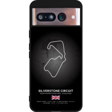 Coque Google Pixel 8 - Silicone rigide noir F1 Track 2025 Great Britan