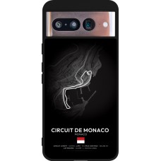 Coque Google Pixel 8 - Silicone rigide noir F1 Track 2025 Monaco