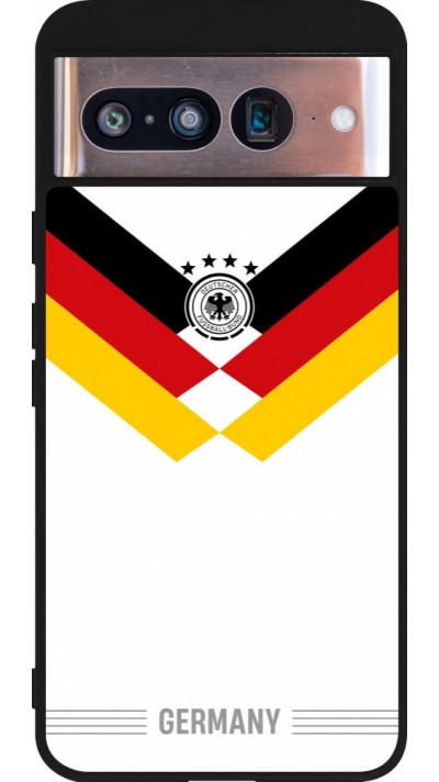 Google Pixel 8 Case Hülle - Silikon schwarz Deutschland 2026 personalisierbares Fussballtrikot