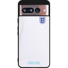 Google Pixel 8 Case Hülle - Silikon schwarz England 2022 personalisierbares Fußballtrikot