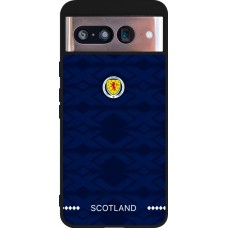 Coque Google Pixel 8 - Silicone rigide noir Maillot de football Ecosse 2026 personnalisable