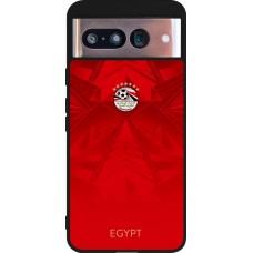 Google Pixel 8 Case Hülle - Silikon schwarz Ägypten 2026 personalisierbares Fussballtrikot