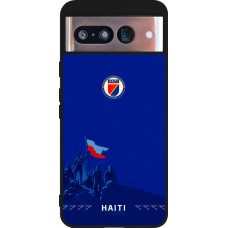 Coque Google Pixel 8 - Silicone rigide noir Maillot de football Haiti 2026 personnalisable