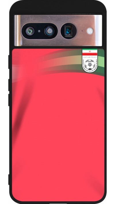 Google Pixel 8 Case Hülle - Silikon schwarz Iran 2022 personalisierbares Fussballtrikot
